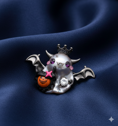 Bat Prince Baroque Pearl Guardian Pendant