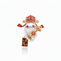 wealth god character pendant without chain in white background