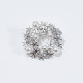 Freshwater Pearl Wreath Brooch