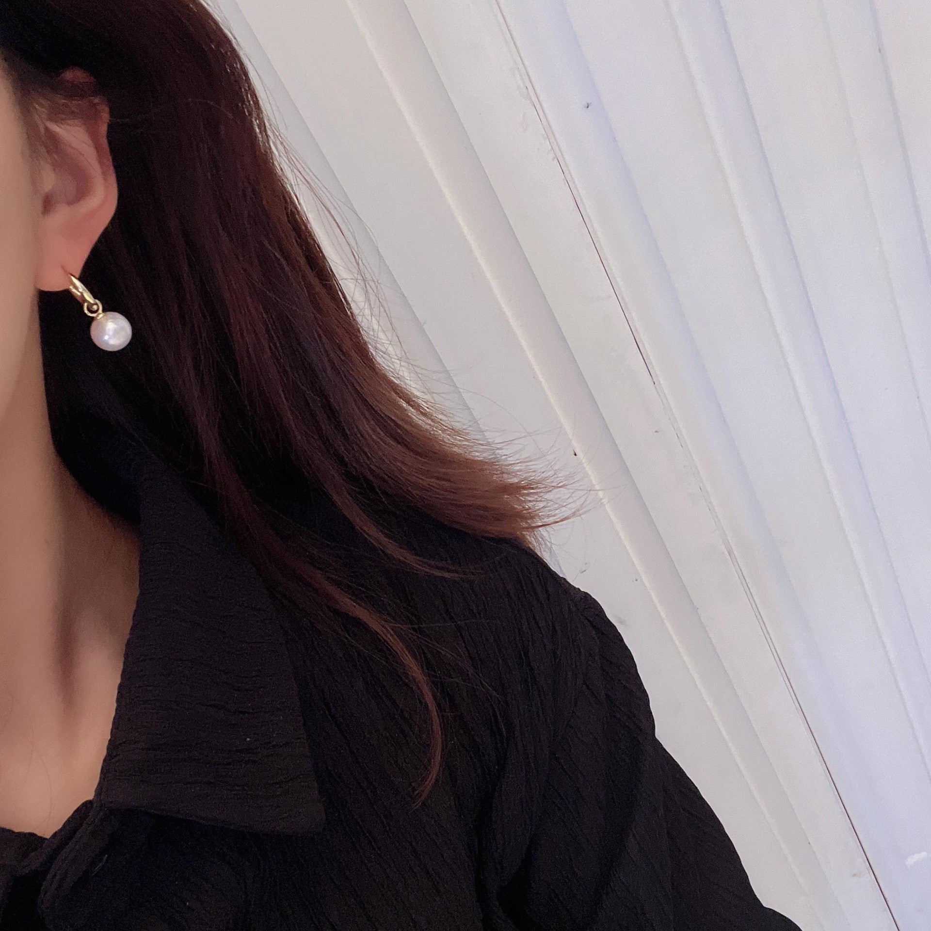 Classic Convertible Pearl Hoop Earrings