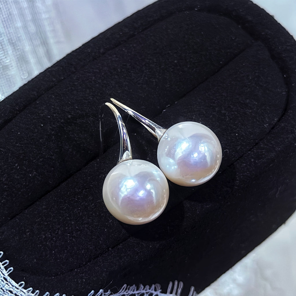 Freshwater Pearl Classic Hoop Earrings