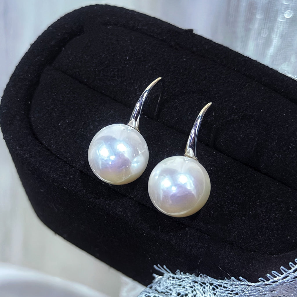 Freshwater Pearl Classic Hoop Earrings