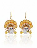 Female Warrior Baroque Pearl  Earrings