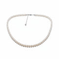 5-6MM freshwater pearl necklace in white background