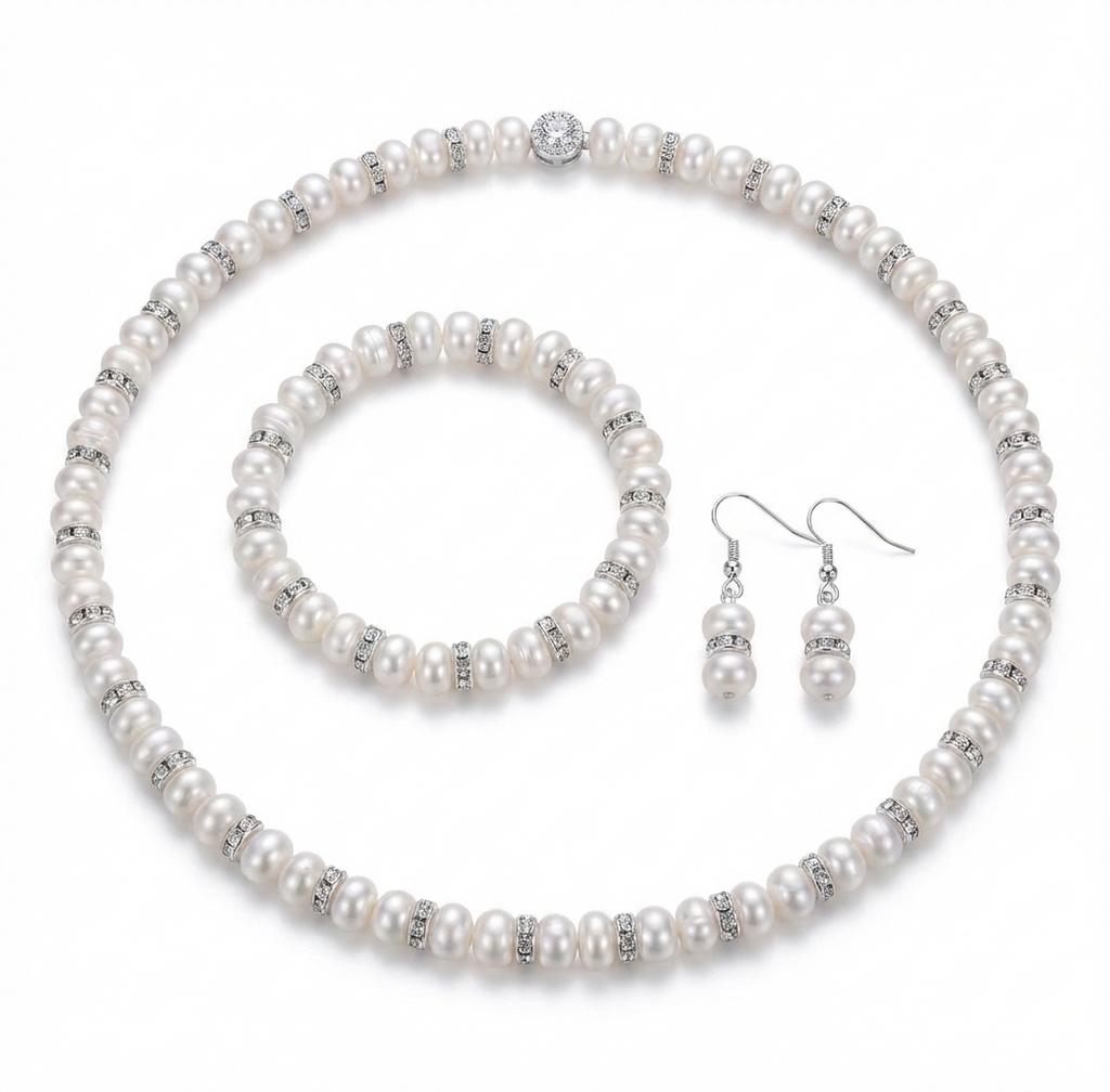 Abacus Freshwater Pearl Jewelry Set