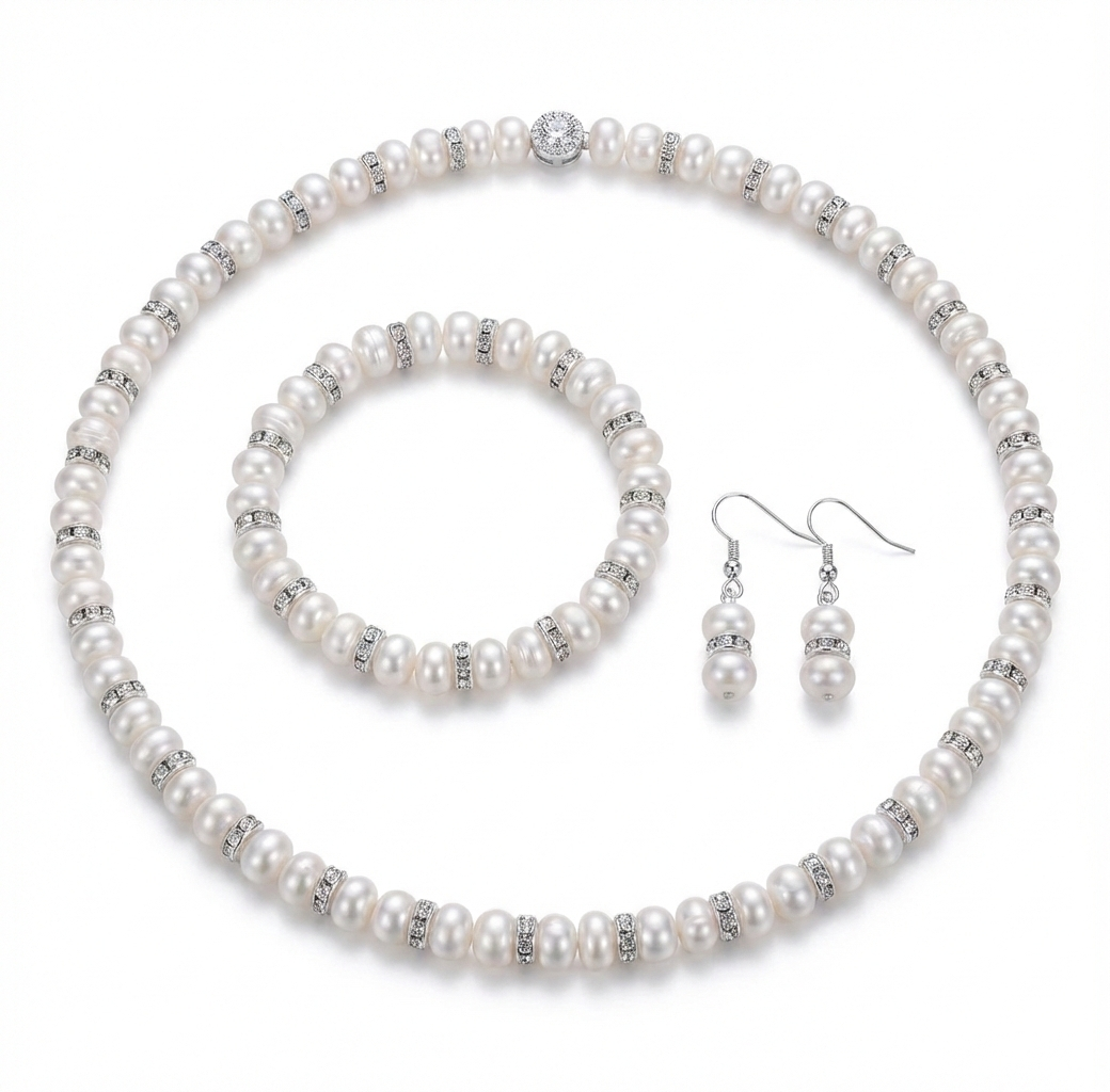 Abacus Freshwater Pearl Jewelry Set