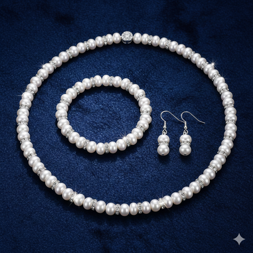 Abacus Freshwater Pearl Jewelry Set