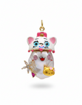 Lucky Cat Baroque Pearl Charm Pendant